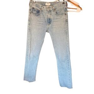 Agolde Women’s Light Wash Straight Leg Jeans